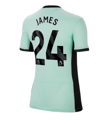Lacne Ženy Futbalové dres Chelsea Reece James #24 2023-24 Krátky Rukáv - Tretina